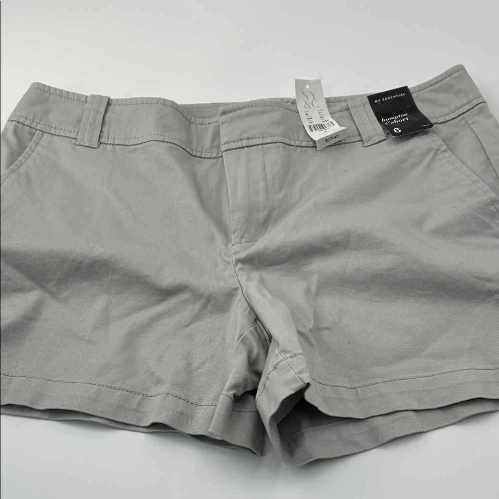 New York & Company Light Gray Women's Shorts